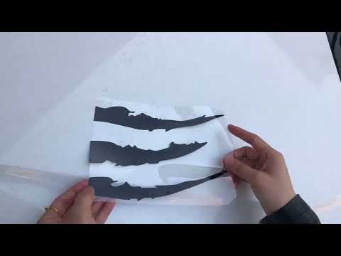 HuaArt Vinil Calcomanía Sticker Arañazo Garra Para Faro Auto