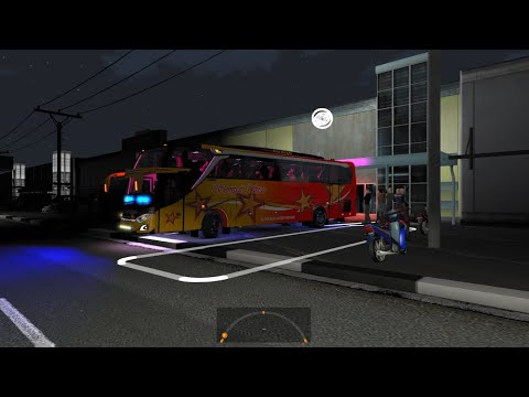 Nekat Bawa Penumpang di tengah Wabah - ETS2 1.36 Map Sumatra 2.8 Rework