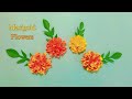 How To Make Marigold Flowers With Paper DIY Marigold Paper Flowers Handmade Gende Ke Phool