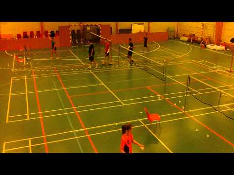 A Drone view of the Orø Denmark - international badminton camp