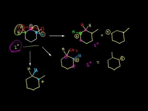 Carbocation rearrangement practice