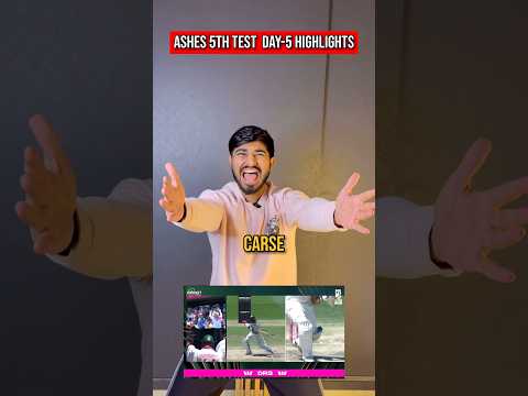 Ashes Highlights 5th Test Day-5-Big Fight💀 #ausvseng #testmatchhighlights #highlights #testmatch