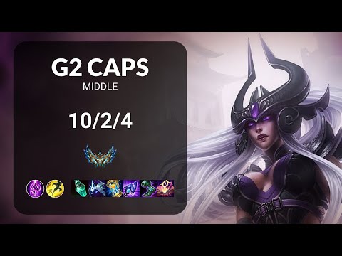 G2 Caps Syndra vs Ekko MIDDLE - EUW1 CHALLENGER Patch 13.12