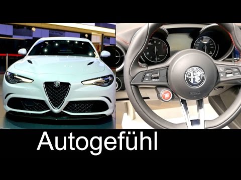 2016 All-new Alfa Romeo Giulia REVIEW at IAA exterior interior new cockpit special - Autogefühl