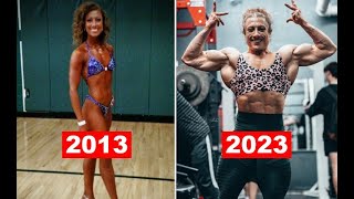 THEN and NOW - Emily Schubert transformation | Muscle girl transformation from 2013 to 2023