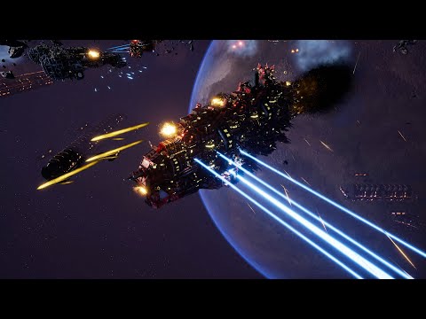 Skalgrim Mod - Imperial Navy vs Orks - Massive Battle - Battlefleet Gothic Armada 2