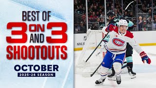 Pure Chaos & Clutch Moments ⚡ | NHL October 3-on-3 Overtime & Shootout Thrills
