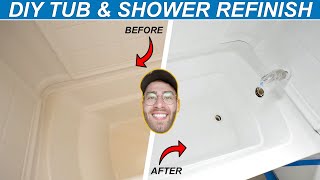 How To Paint / Refinish a Tub and Shower Surround. DIY