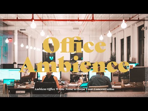 Soothing Office Sounds for Ultimate Concentration | Focus, Study, Work | Office White Noise, 백색소음