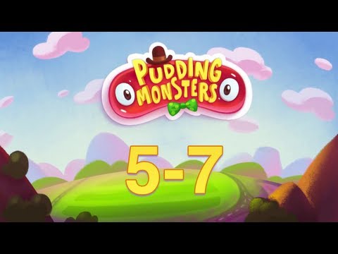 Pudding Monsters 5-7 (Sky View) 3 Stars, 2 Stars, 1 Star & 0 Stars Walkthrough - YouTube