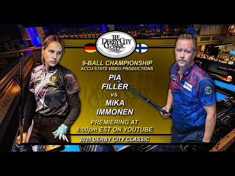 9-Ball - MIKA IMMONEN vs PIA FILLER - 2025 Derby City Classic 9-Ball