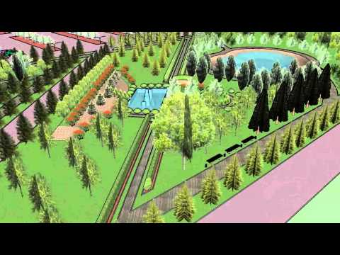 Animation - Vision how it should be revitalized area in Kosice ( Sketchup )