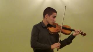 Nikoloz Japaridze Telemann, Violin Fantasia N°1 (14 years old)
