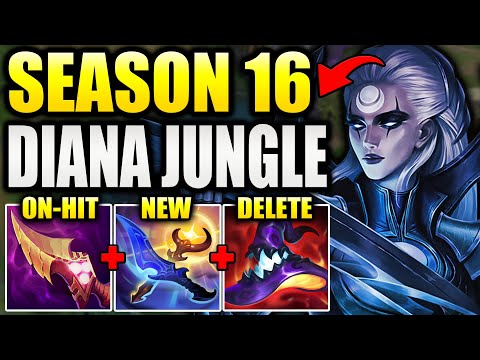 HOW TO PLAY DIANA JUNGLE IN SEASON 16! (Both Builds)
