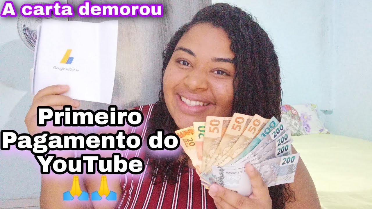 RECEBI MEU PRIMEIRO PAGAMENTO DO YOUTUBE 🙏 🥰 ESTOU MUITO FELIZ QUANTO RECEBI ????