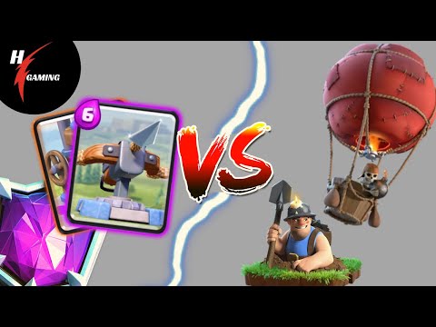 Near 6000 Trophies X-Bow vs Balloon Miner - Clash Royale Best Deck 2019 Season 2
