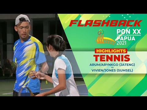 Flashback Tenis PON Papua 2021 - Arum/Arynkgo (Jateng) vs Vivien/Jones (SumSel)  - HIGHLIGHTS