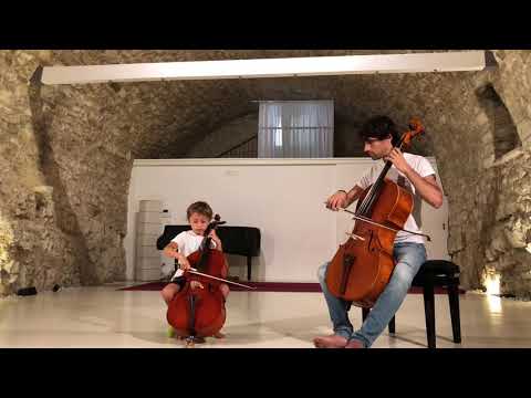 Bach menuet in C major, Angelo Carabellese 5 years old. Suzuki book 2