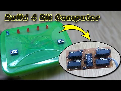 Build 4bit Computer/Adder | How to | SdevElectronics