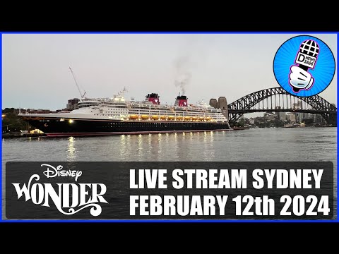 Thumbnail for Disney Wonder Sydney Harbour Entrance  Live Stream February 12 2024