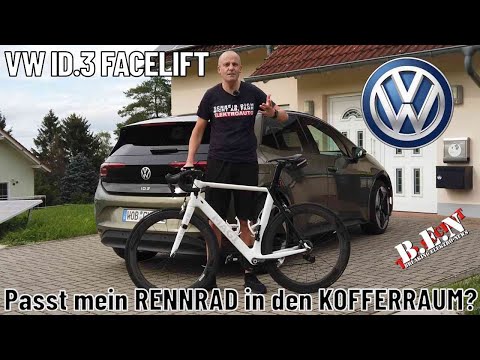 VW ID.3 Pro Facelift: Passt mein RENNRAD in den KOFFERRAUM?