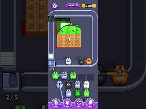 Pixel Flow Level 233 Walkthrough - Medium Difficulty Puzzle Solution