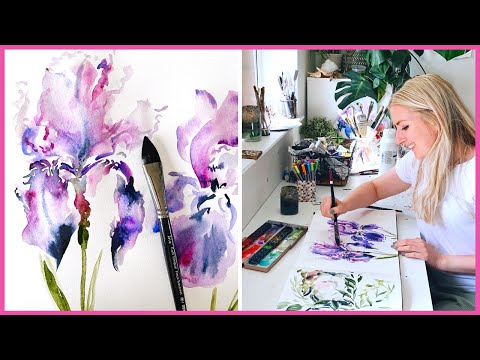 PAINTING TUTORIAL Acrylic Ocean for Beginners | Katie Jobling Art