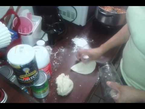 Homemade food at the motel