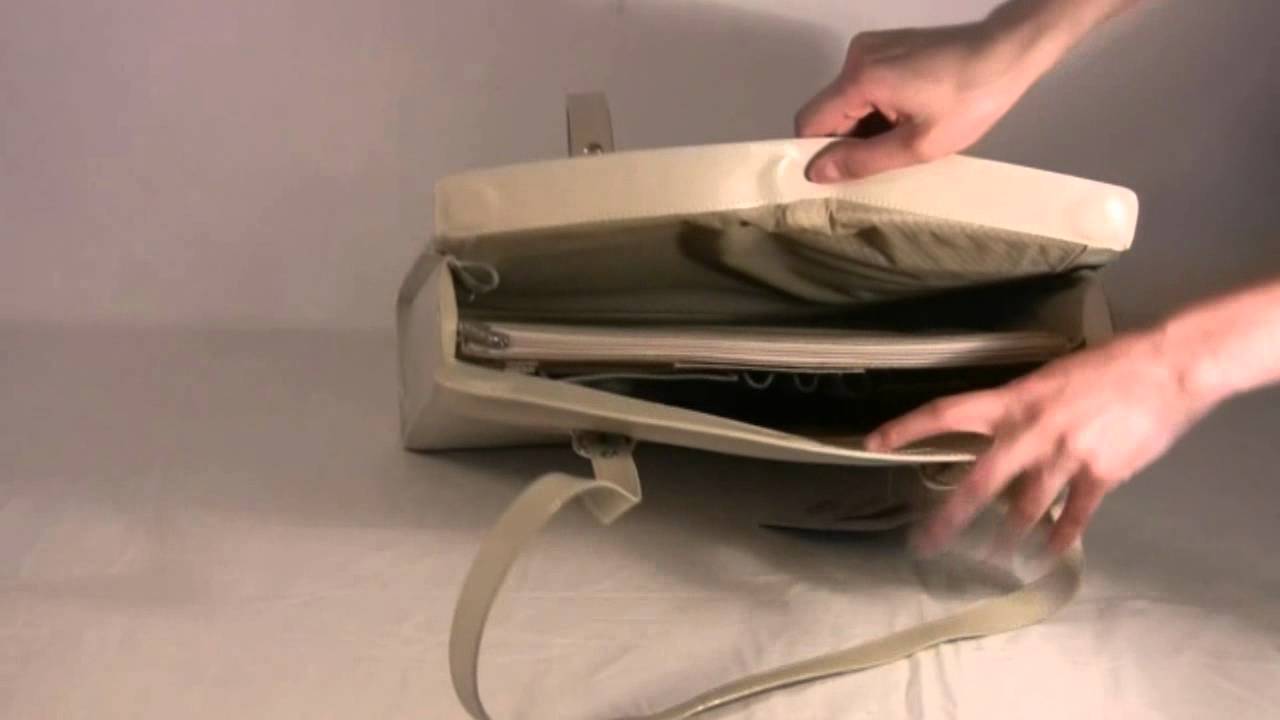 DEERFIELD 17 Kremowa Mcklein Torba damska biznesowa na laptopa