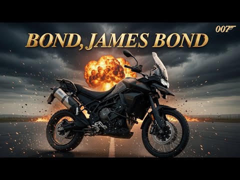 I borrowed James Bond’s motorcycle