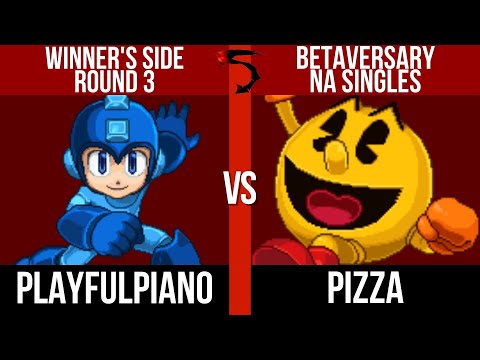 Betaversary NA Winner's Round 3: PlayfulPiano (Mega Man) vs. pizza (Pac-Man) - SSF2 Tournament
