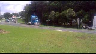 preview picture of video 'Lights on the Hill memorial convoy leaving Toowoomba'