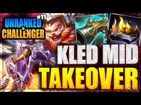 Kled Mid Snowball Is Insane... Unranked To Challenger Ep 11
