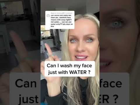 Can I wash my face just with WATER ?