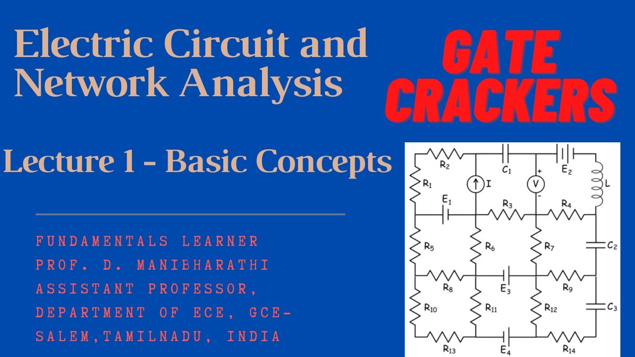 Electric Circuit and Network Analysis - Lecture 1 - Basic Concepts