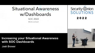 Increasing your Situational Awareness with SOC Dashboards