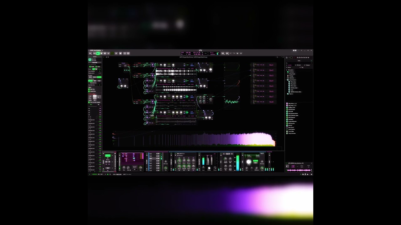 🦾TEXHNOLYZED in Bitwig Polygrid🧠 #shorts #bitwig #modularsynth