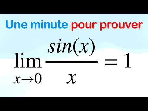 One minute to prove that sin(x)/x tends to 1 as x tends to 0