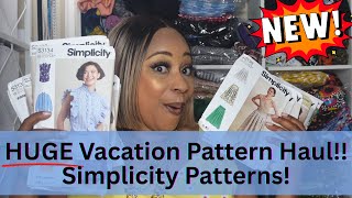 HUGE Vacation Pattern Haul! Simplicity Pattern!