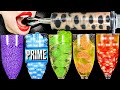 ASMR RAINBOW DRINKS GIANT BOBA TEA SHOOTER PRIME JELLY FROG EGGS BIRD GLASS 신기한 물 먹방 MUK