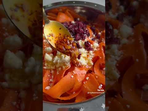 Shaved Carrot Salad- Recipe in link!
