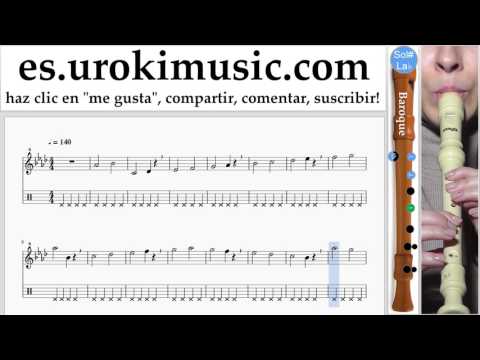 Tutorial de flauta dulce B. Miley Cyrus - Malibu Clases Notas Parte#1 um-i927