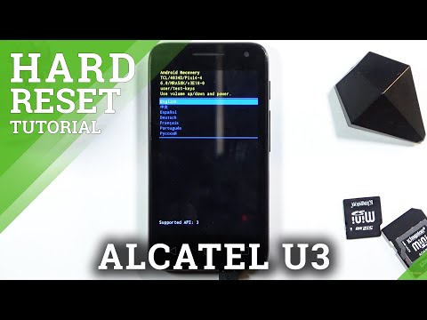 HARD RESET ALCATEL U3 – Wipe Data / Bypass Screen Lock