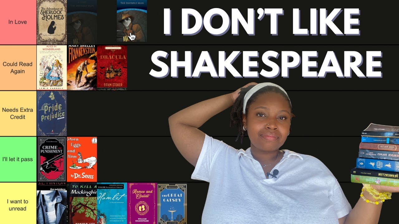 Tier Ranking Classic Literature Books✨  #college #books #funny