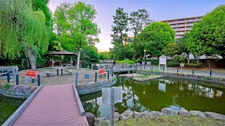 Tokyo Sunset Walk in Kiba, Japan | Summer 2025 • 4K HDR