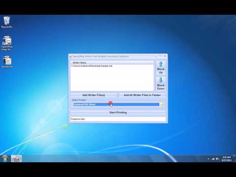 OpenOffice Writer Print Multiple Documents Software