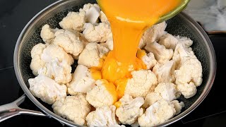 Just pour the eggs over the cauliflower! A quick and incredibly tasty recipe!
