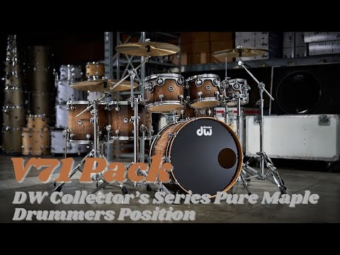 Roland V71 Expansion Pack Demo: DW Pure Maple Drummers Position