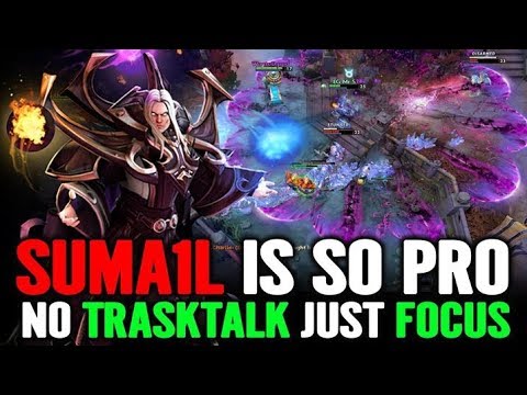 Suma1L Invoker Show NO Trashtalk but FOCUS - Sumail Dota 2 Pro Gameplay