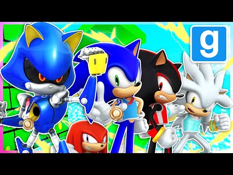 SONIC GMOD IS BACK!? METAL SONIC PLAYS DEATHRUN W/SHADOW, SONIC, SILVER & KNUCKLES